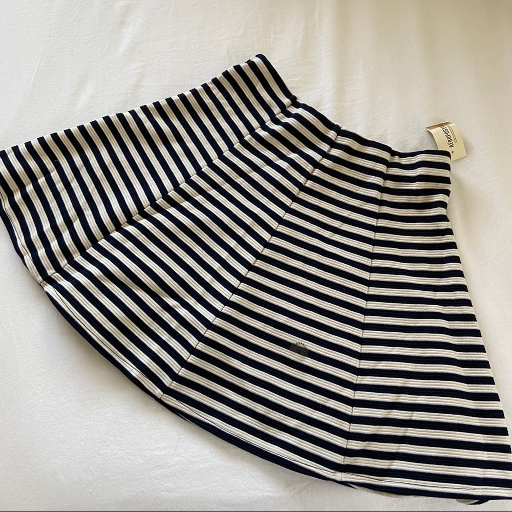 NWT xs striped skater skirt